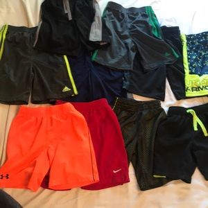 Boys UA, Nike, Adidas, and Jumping Beans, shorts.